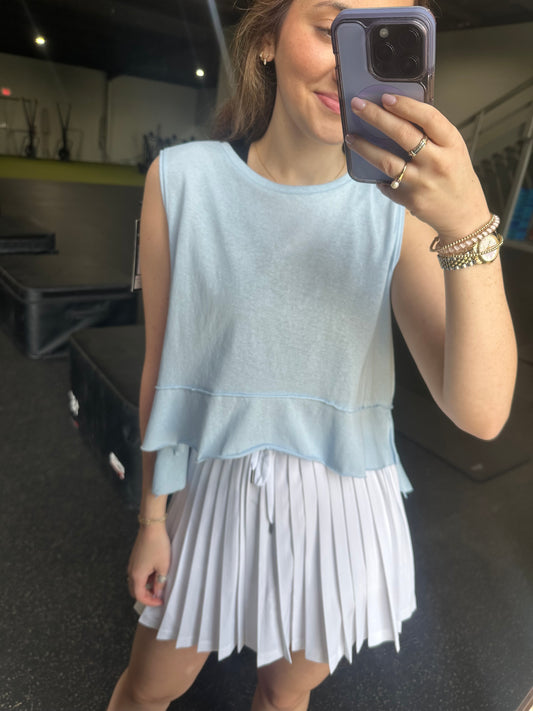 Perfect Layer Sleeveless Top Blue
