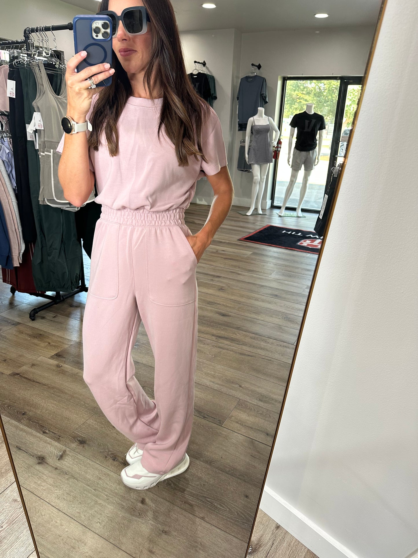 Scuba Jumpsuit Mauve