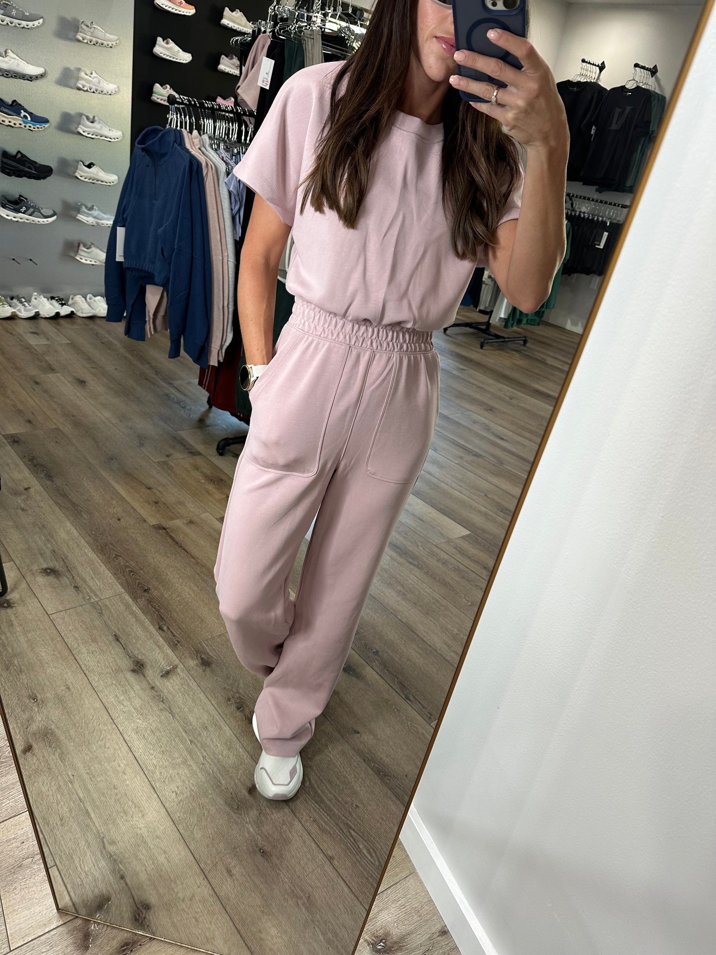 Scuba Jumpsuit Mauve