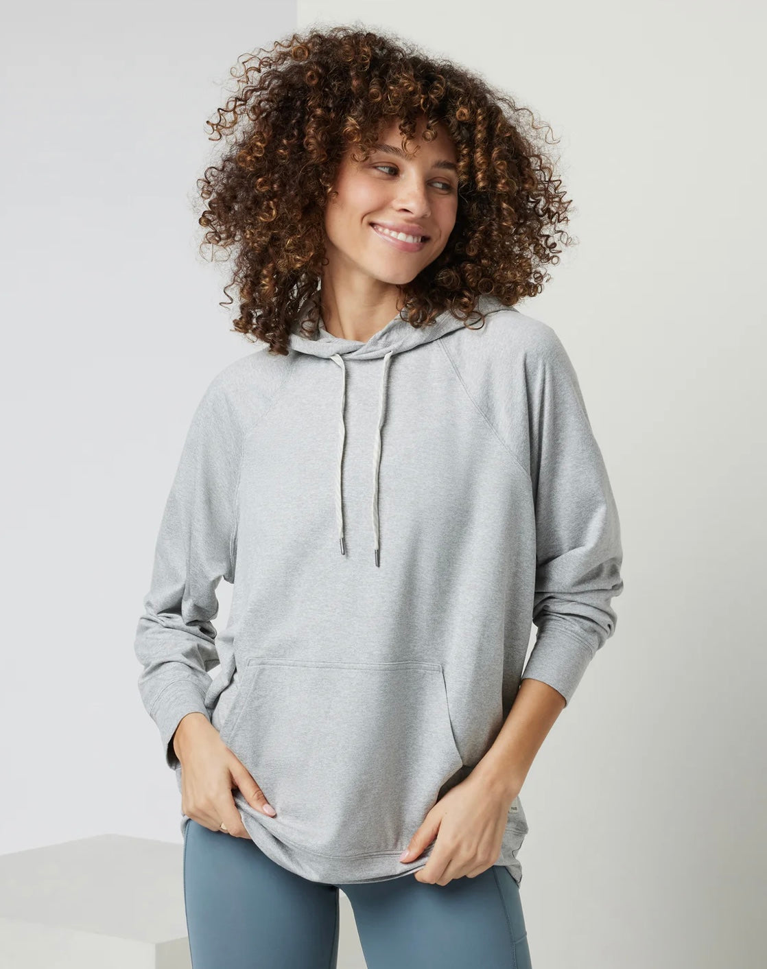 Vuori W Halo Oversized Hoodie Pale Grey Heather