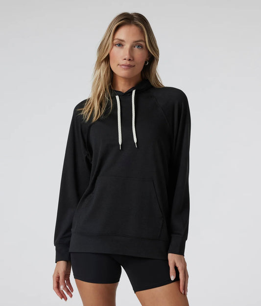 Vuori W Halo Oversized Hoodie Black Heather