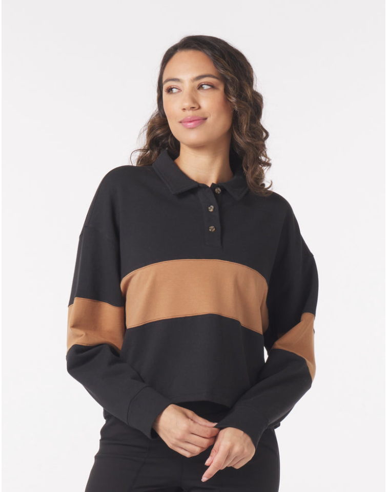 Lounge Skimmer Polo Black/Almond