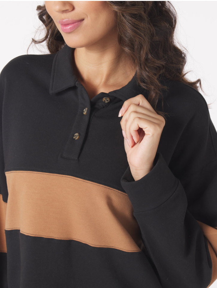 Lounge Skimmer Polo Black/Almond