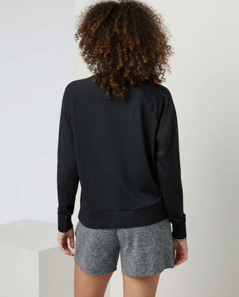 Vuori W L/S Halo Crew Black Heather