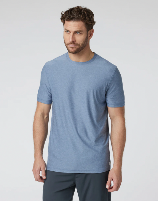 Vuori M Strato Tech Tee Chambray Heather