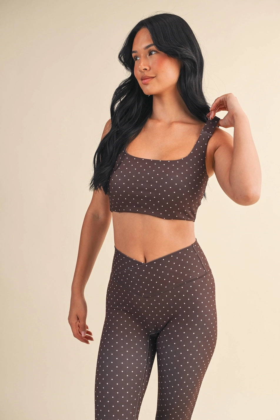 Coco Polka Dot Ruched Bra