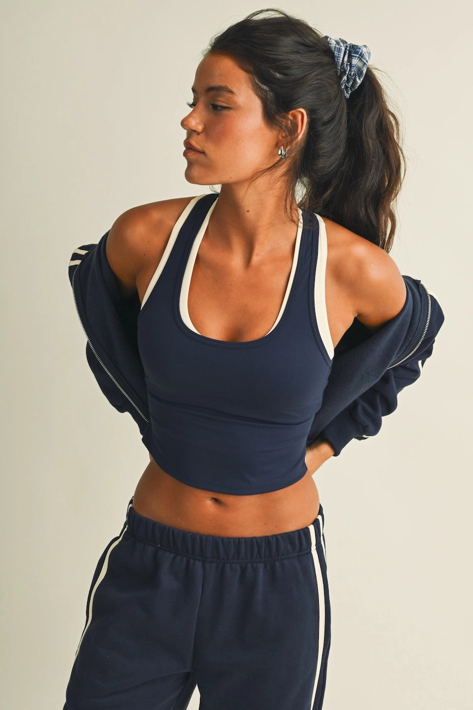 Double Layered Racerback Tank Top