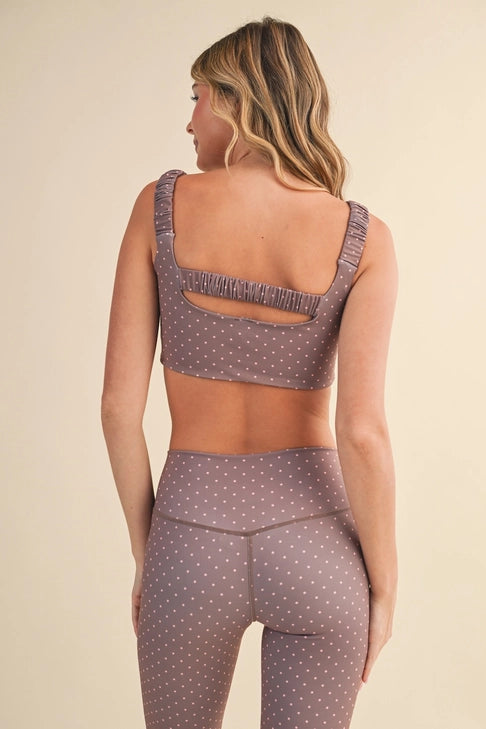 Coco Polka Dot Ruched Bra